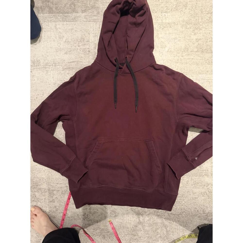 rag & bone Men’s City Burgundy Hoodie Sweatshirt Medium